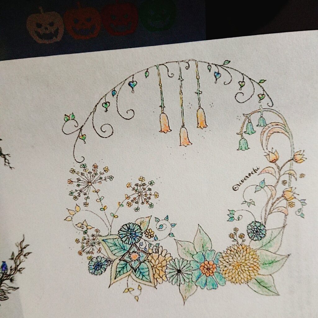 塗り絵ハロウィン